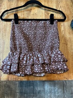 Adorable Crop Tube Top Floral Cottage Core Size: Small